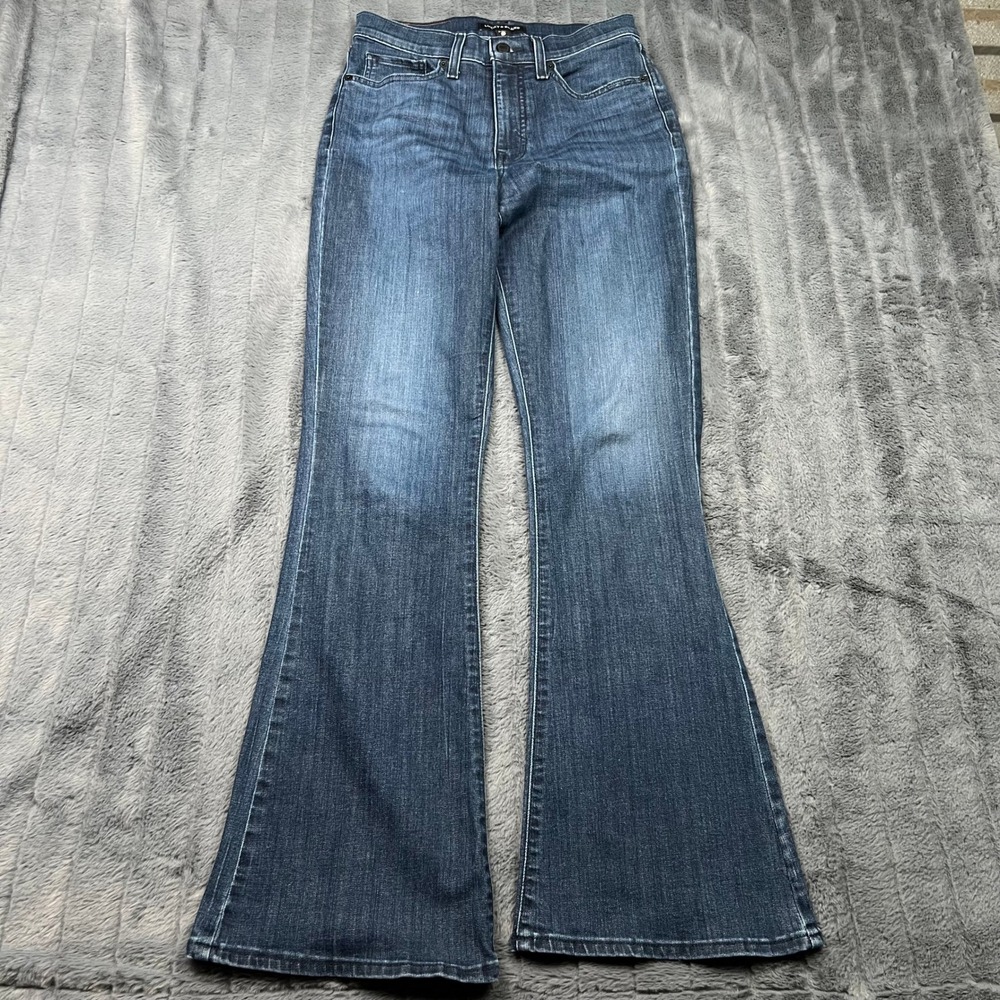 Lucky Brand Stevie High Rise Flare Jeans Dark Wash Denim 8/29 R 15017